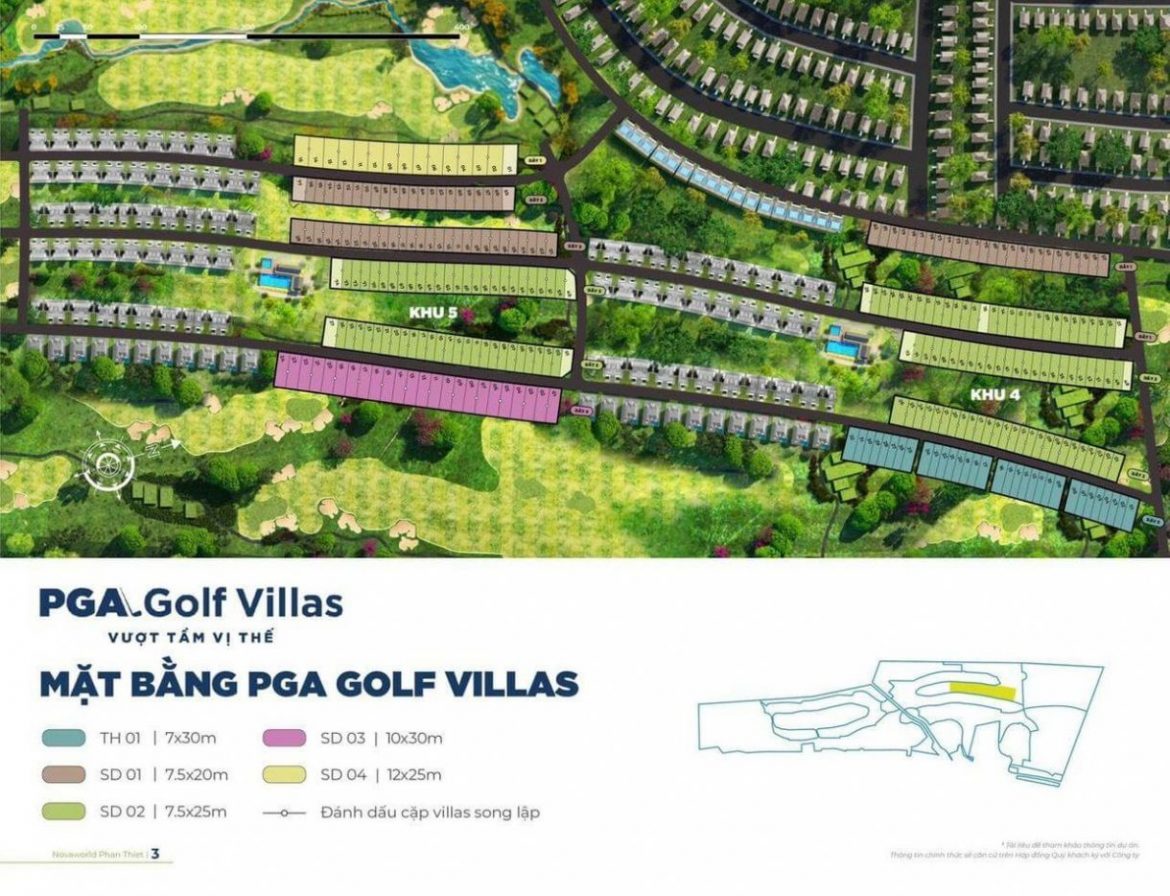MB phân khu PGA golf Villas NovaWorld Phan Thiết