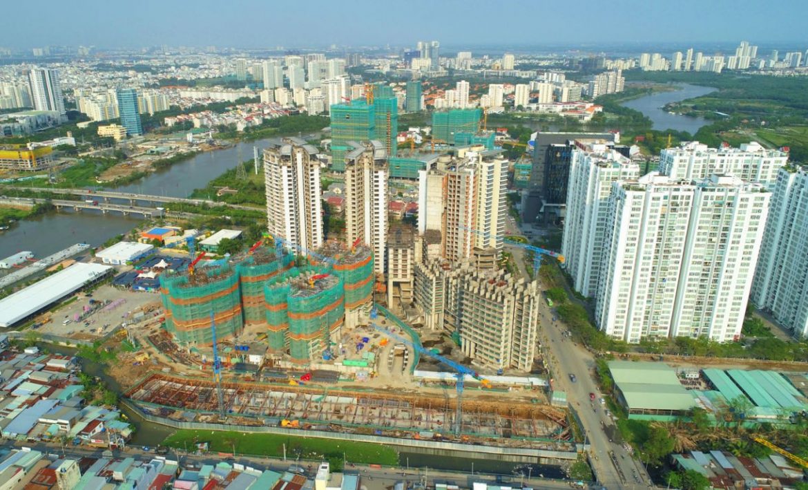 Tiến độ phần thô của dự án Grand Sentosa Novaland